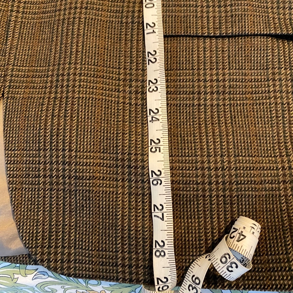 Lauren Ralph Lauren Mens Preppy Houndstooth Wool Blazer Size 42R Office Academia - Picture 3 of 8